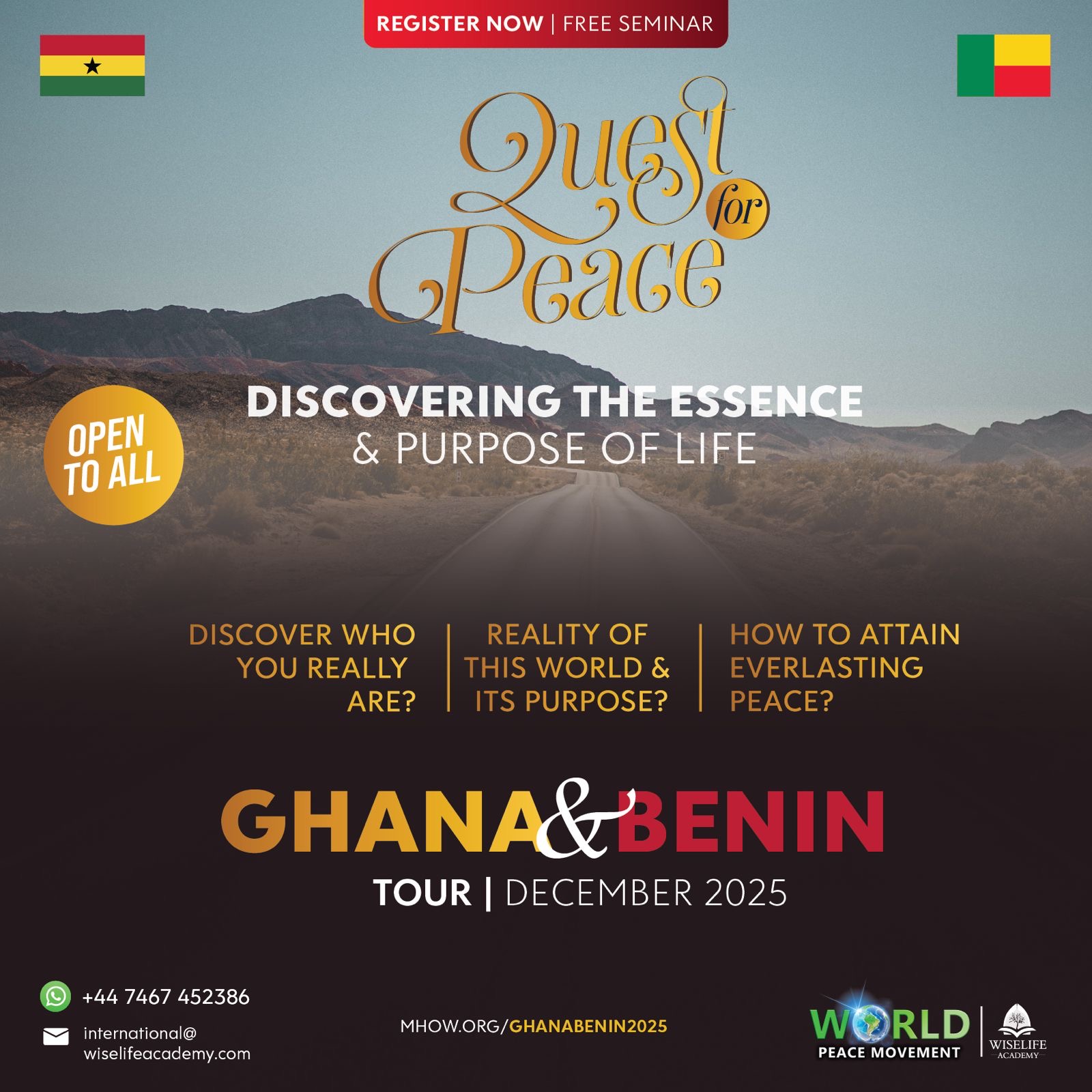 Image representing the event: Ghana & Benin Tour 2025