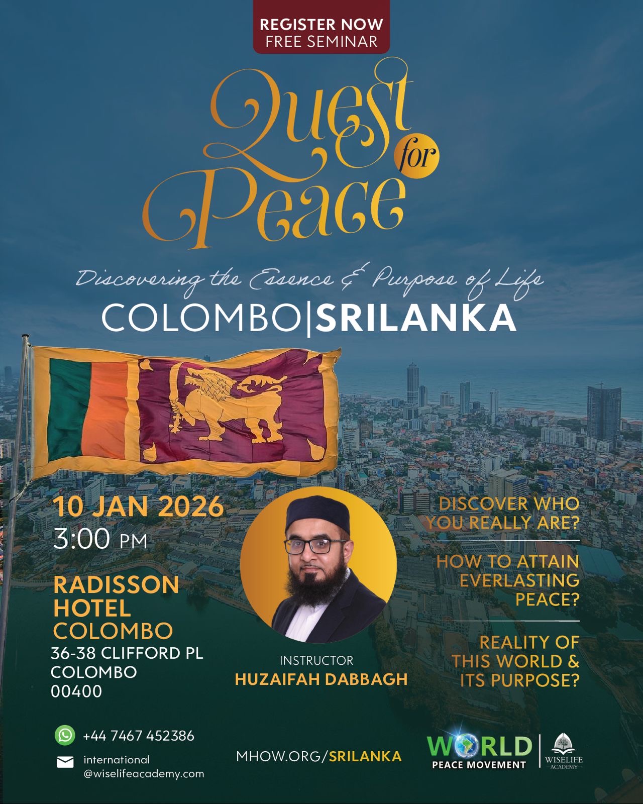Image representing the event: Sri Lanka | Quest for Peace | Jan 2026