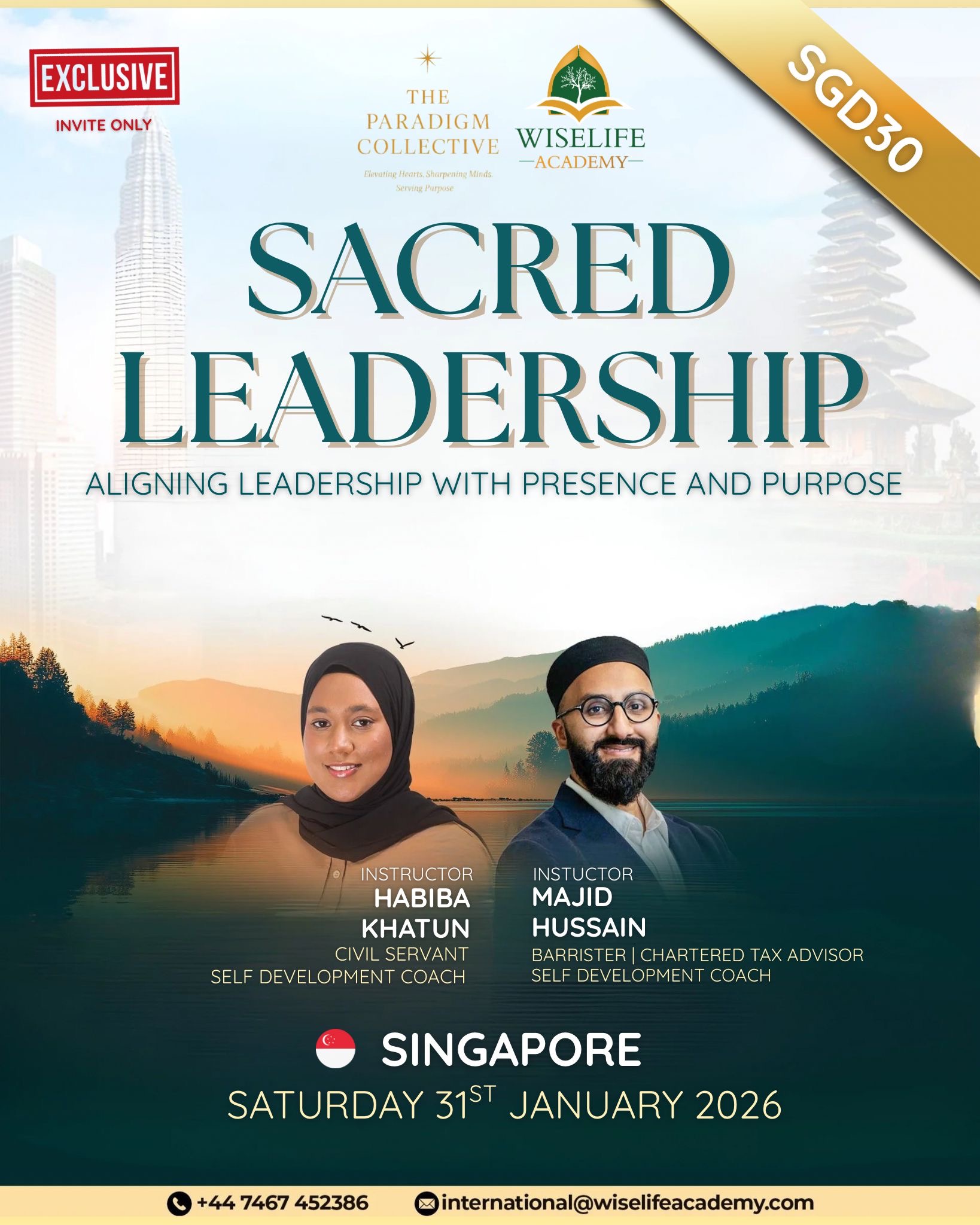 Image representing the event: Sacred Leadership | Singapore | January 2026