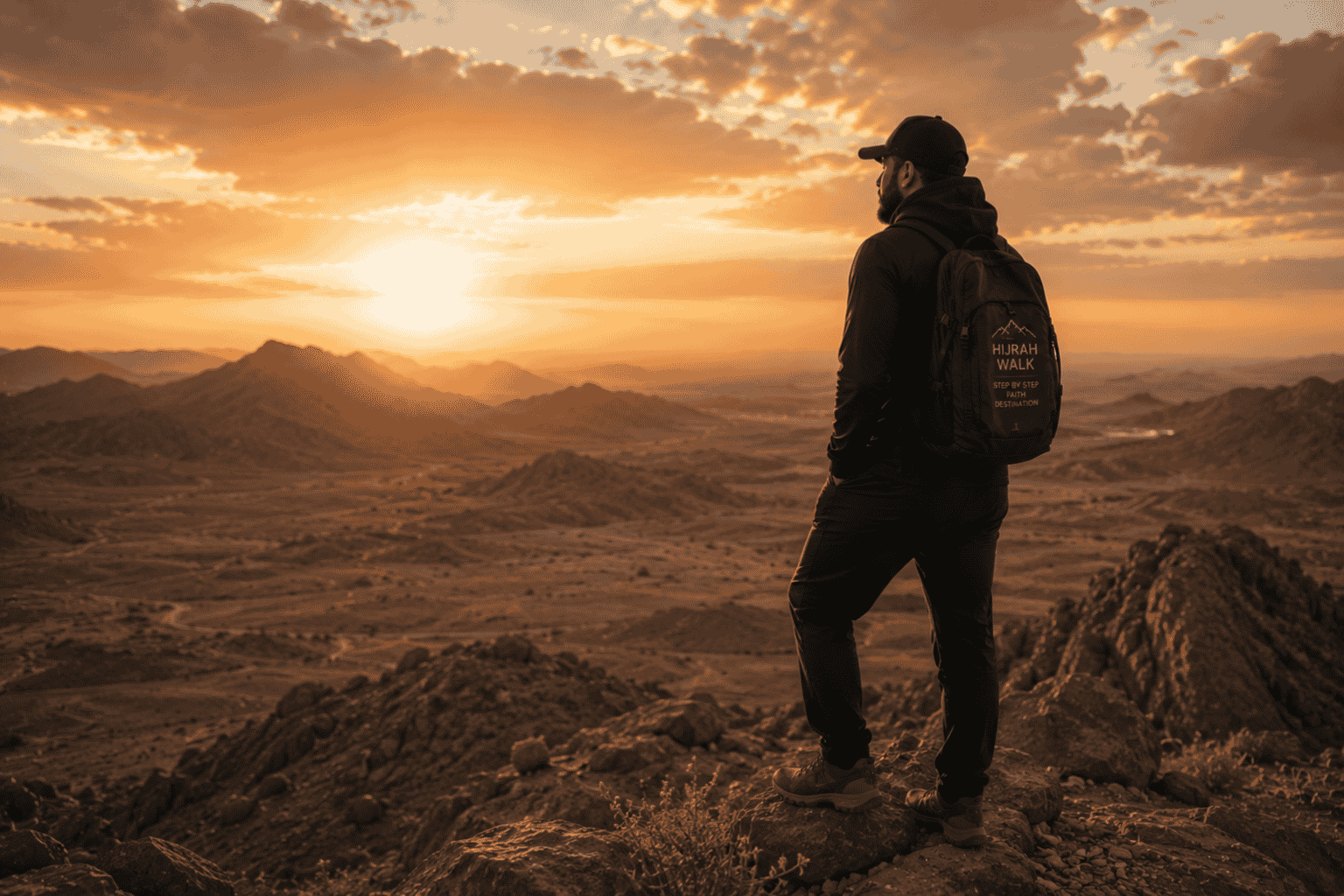 A Journey of Faith - The Hijrah teaches strength during difficult times. illustration