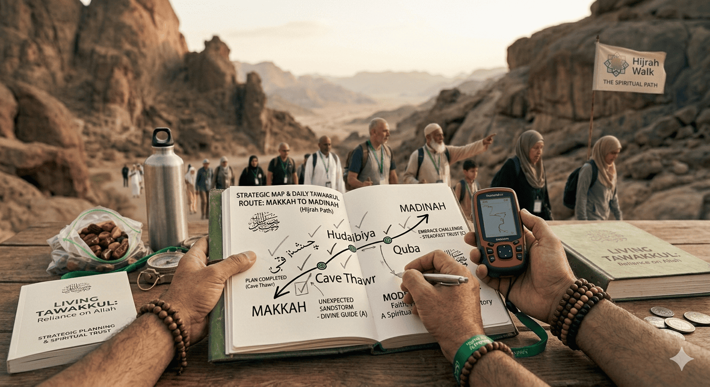 Build Perfect Trust - Developing Tawakkul Daily illustration